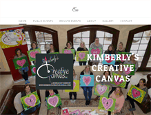 Tablet Screenshot of kimberlyscreativecanvas.com